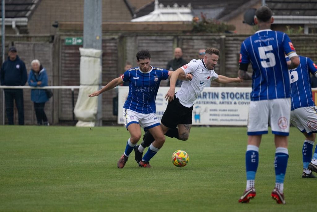 Exmouth Town FC playing against Willand